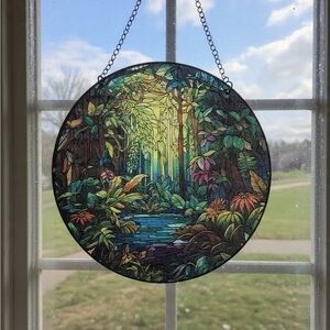 Jungle Window Suncatcher - Green